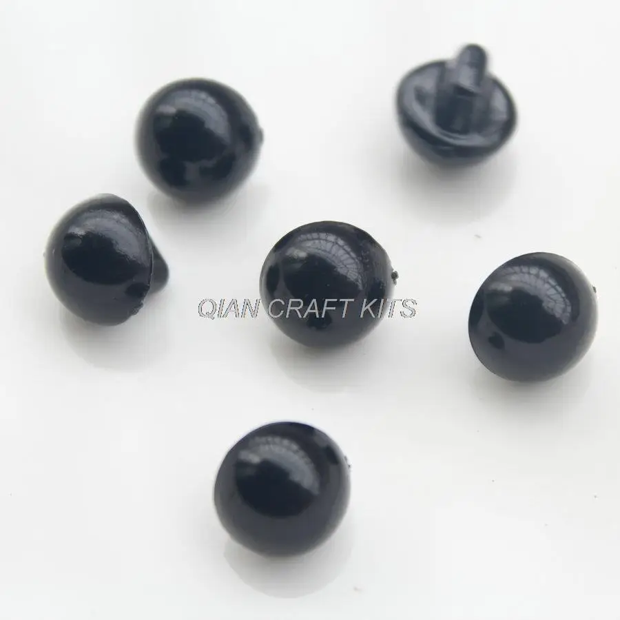 1000pcs 10mm mini pearlized pearly Black mini plastic Shank Buttons for Kids Shirts Sweaters