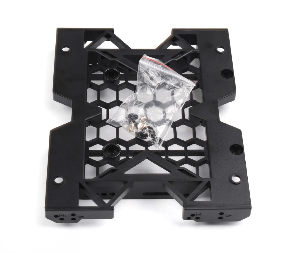 

Heretom 10pcs 5.25" To 3.5" 2.5" Tray Bracket Mounting Cooling Fan HDD Adapter SSD Hard Drive W/Screws