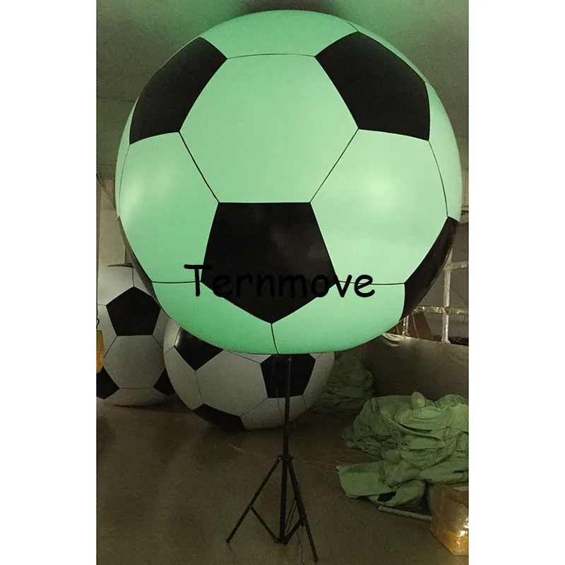 

Inflatable Remote Control Balloon Christmas Decor Inflatable Tripod Balloons with LED Lighting soccer ball for Party Advertising