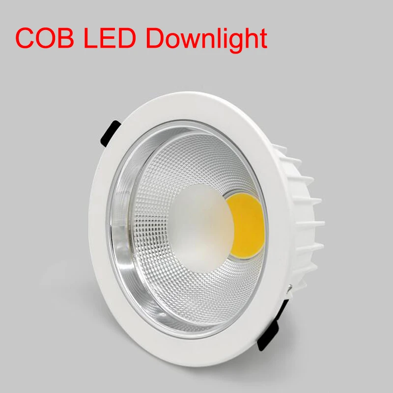 

ONDENN 12W COB LED Downlight Warm Cool White AC85-265V Recessed Ceiling LED Lamps Spotlight Indoor Lighting 9pcs Free Shipping