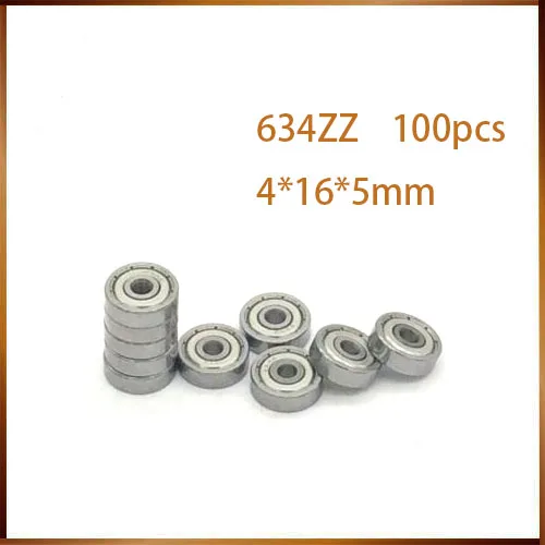 Free shipping 100 pcs 634ZZ 635ZZ 636ZZ 637ZZ 638ZZ 639ZZ deep groove ball bearing  miniature bearing