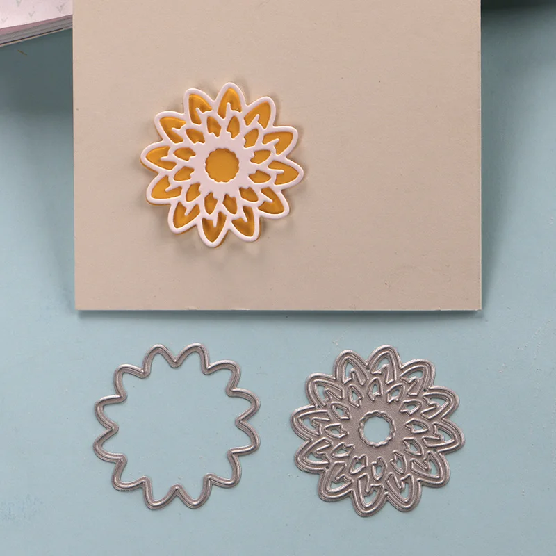 DUOFEN METAL CUTTING DIES varieties of lace small flowers and branches stencil for DIY papercraft projects Scrapbook Paper Album