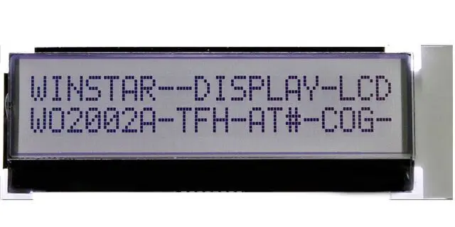 WO2002A-TFH-AT WINSTAR Character LCD Display releases a 20 characters x 2 lines standard COG LCD module ,New and original