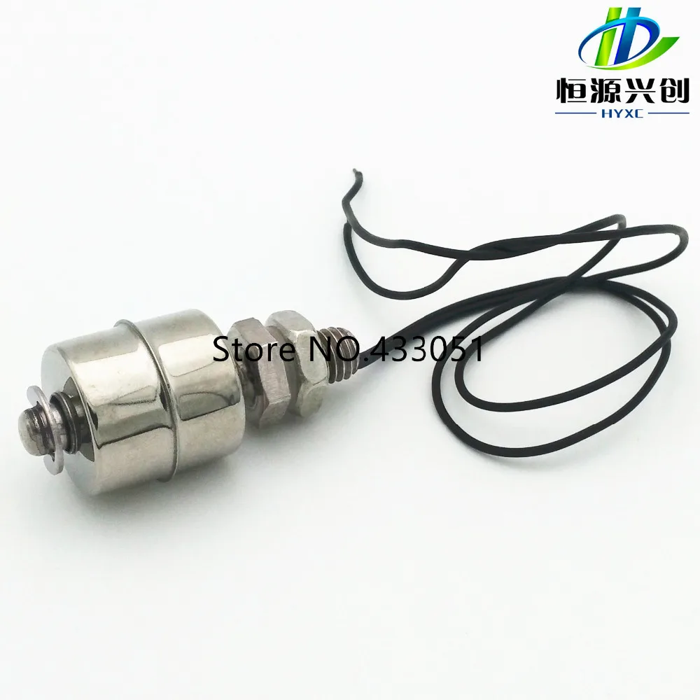 Silver Stainless Steel SUS MINI Stainless Steel Vertical Liquid Water Level Sensor Internal Float Switch 45mm Line 35CM 10W