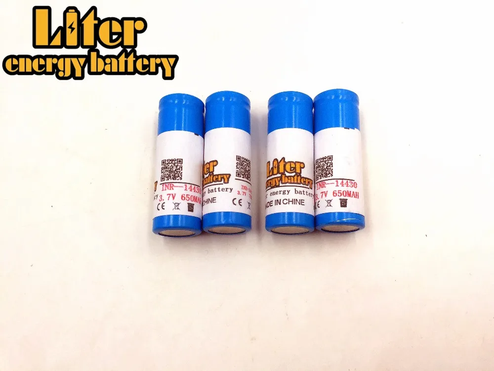 14430 3.7 V 650mAh Li-ion Rechargeable Battery For Landscape Lighting