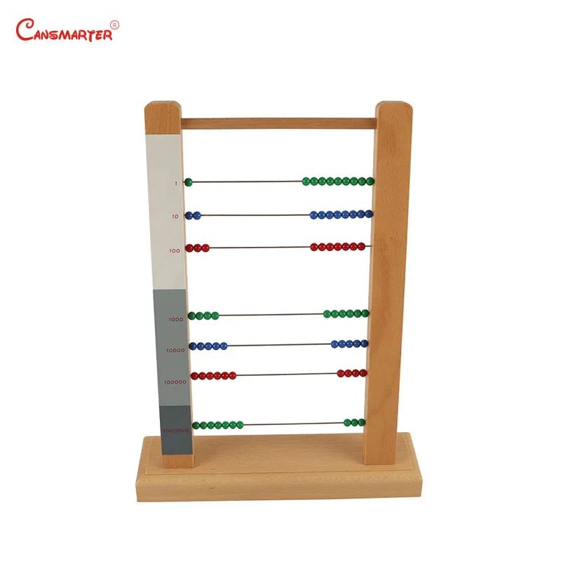 Soroban – cadre en bois pour enfant, jouet d'apprentissage des maths, méthode Montessori, matériel pédagogique