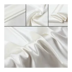 Pure Silk Charmeuse Satin Fabric  Nature White  Silk Fabric 12 M/M to 40 M/M