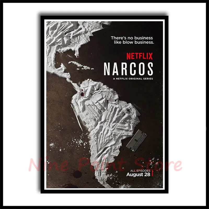 Season Narcos TV series Coated paper Posters Decorative Wall Art Home Bar Posters Decor Frameless