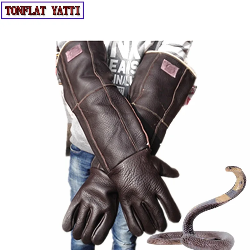 

Anti Bite-Gloves 60cm Safety Long Gloves Plus Thick Catch Animal Like Dog,Cat,Reptile,Snake Pets Training Feeding-Gloves