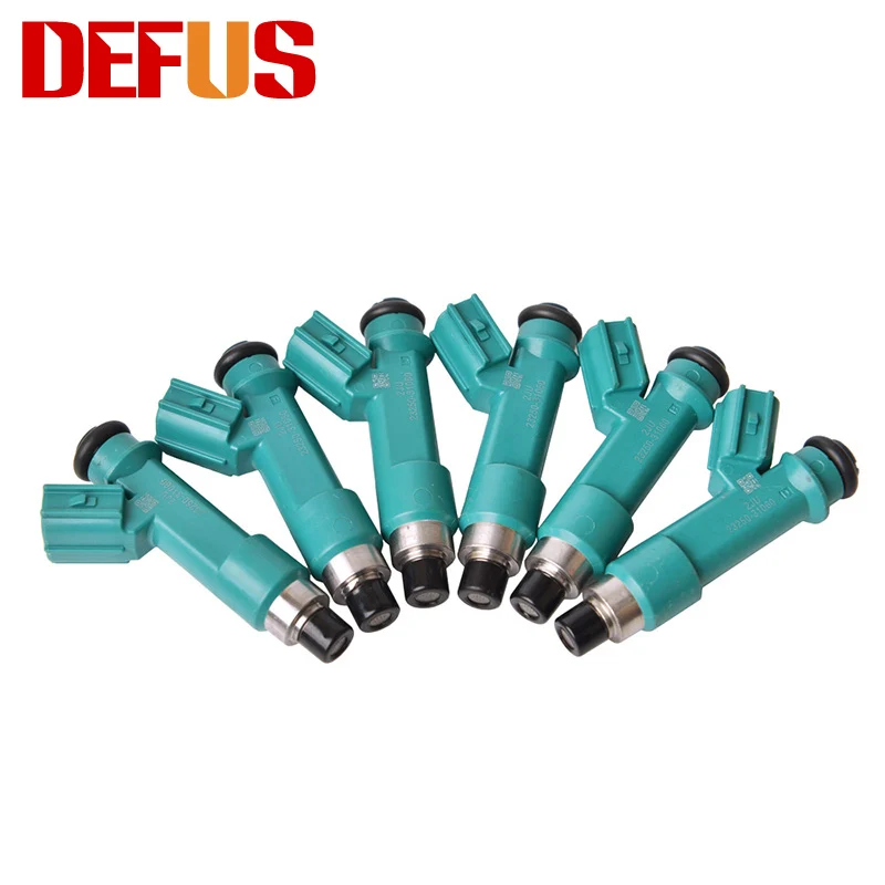 DEFUS 6pcs OE 23250-31060 Fuel Injector Nozzle  For 4Runner FJ Cruiser Tacoma Tundra Bully GR120 Injectors Fuel Replacement