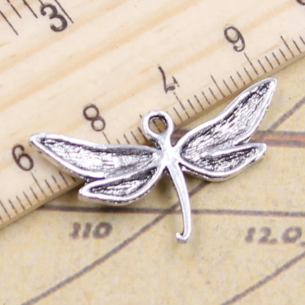 20pcs Charms Dragonfly 31x18mm Tibetan Silver Color Pendants Antique Jewelry Making DIY Handmade Craft Pendant