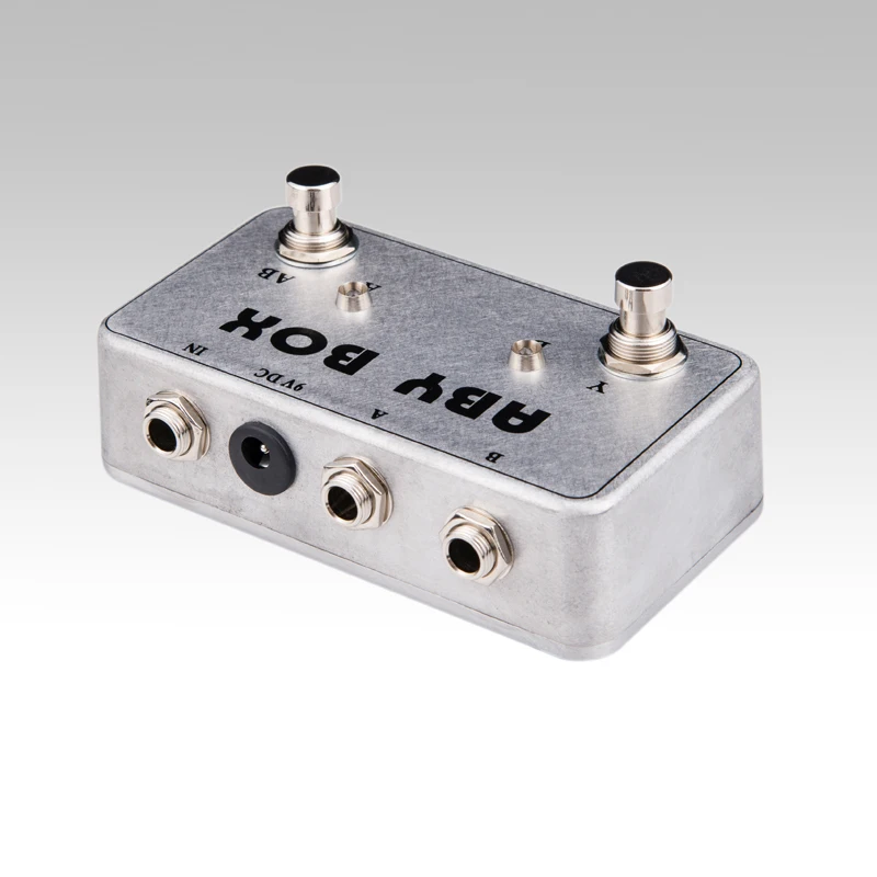 Imagem -06 - Hand Made Aby Selector Combine Pedal Guitarra Switch Box True Bypass Amp Atualizado ab y