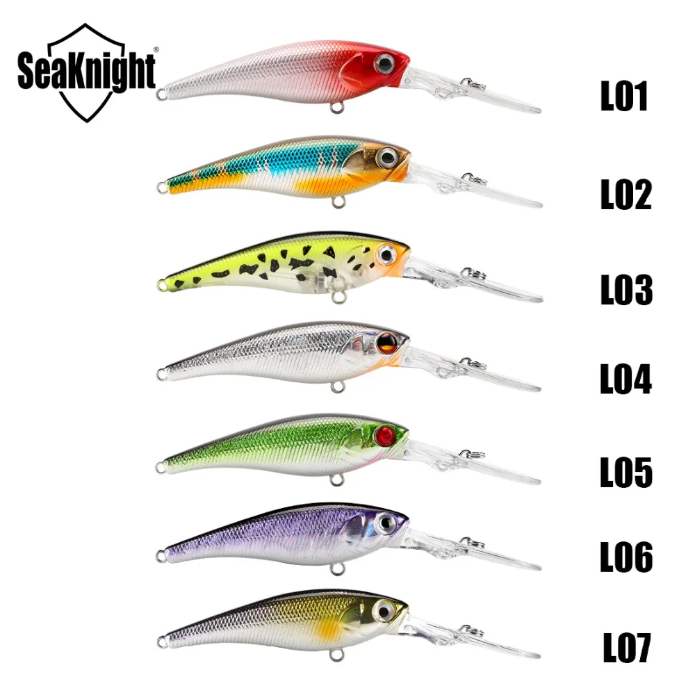 SeaKnight SK006 Fishing Lures Minnow 6.2g 62mm 0-2.5M 1PC Hard Bait Wobblers Minnow Fishing Baits Floating Lure for Carp Fishing