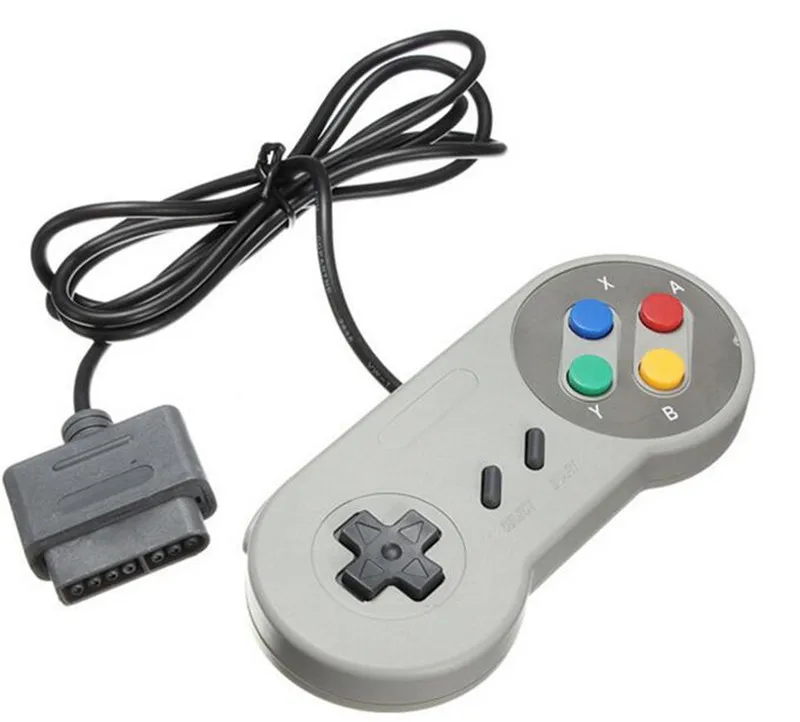 Free Shipping two pieces Wired Game Controller Gamepad For Nintendo for sfc for snes game console controller