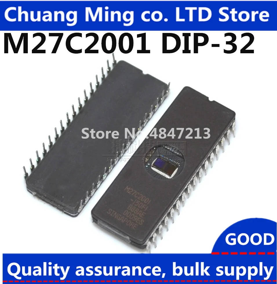 M27C2001 M27C2001-10F1 M27C2001-10F6 M27C2001-12F1 M27C2001-15F1 M27C2001-150F1 27C2001 CDIP-32 EPROM ic 10 Unidades/lotes