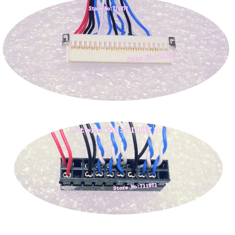 20P LVDS ch 8bit DF19 LCD Screen Line DF19 20P Single Eight 8 LCD Screen Cable DF19-20P-D8 Screen Line DF19G 20S Screen Cable