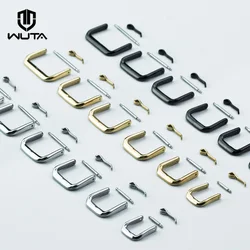 WUTA Hight Quality 1PCS Stainless Steel Watch Pin Buckle Solid Metal Watch Strap Clasp DIY Leather Hardware Craft Accessories