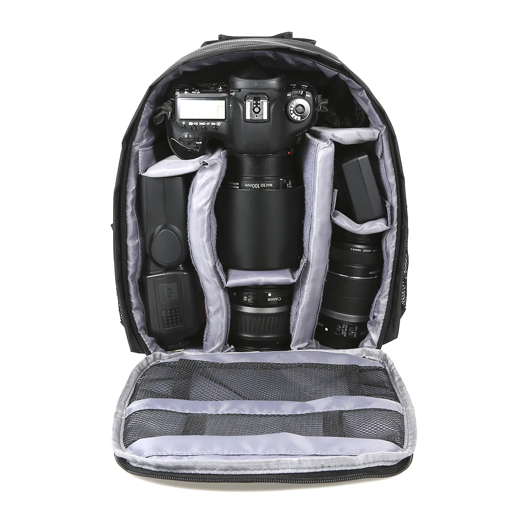 Durable Camera Backpack DSLR Camera Bag Water-resistant Multi-functional Breathable Camera Bag for Nikon Canon Sony Camera Bag