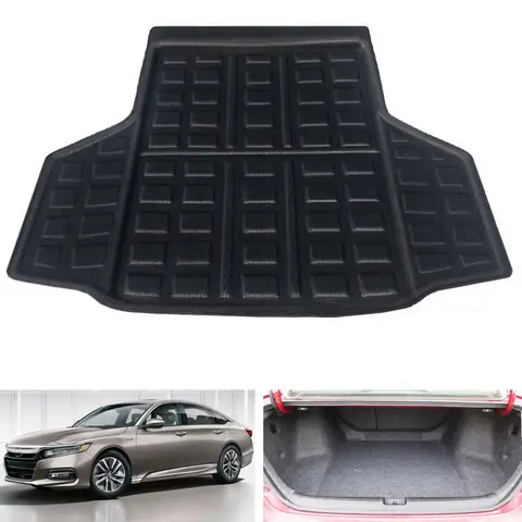 자동차 카고 라이너 매트, 후면 트렁크 수하물 트레이 부트 패드, 바닥 카펫 커버, 혼다 어코드 10 2018 에 적합, 자동차 액세서리