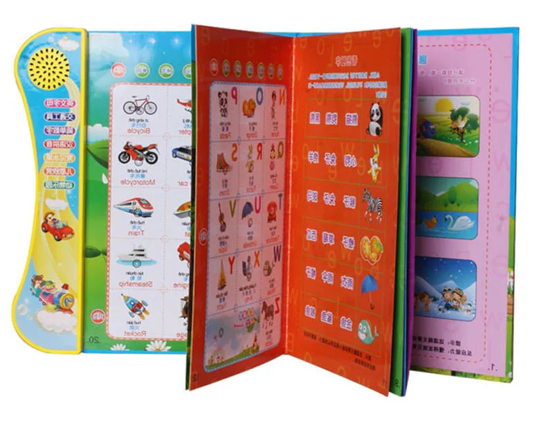 Children's electronic books to read audio baby early education learning machine points in both  English and Chinese reading pen