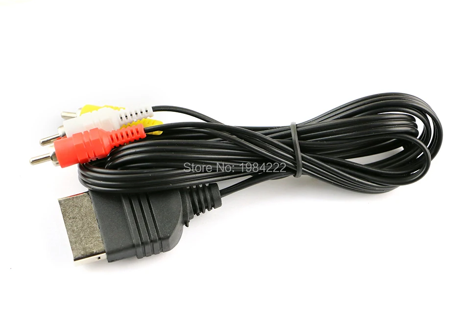 30pcs/lot 6 ft AV Audio Video Composite cable Cord RCA Cable For XBOX