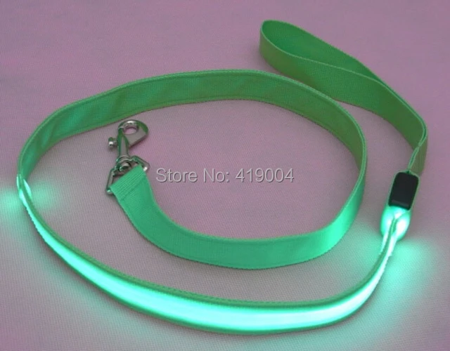 

Pet Dog Cat Safety LED Flashing Leash Rope Strap Harness Lead Light 7 Color Fedex DHL Free Shipping ,500pcs/lot