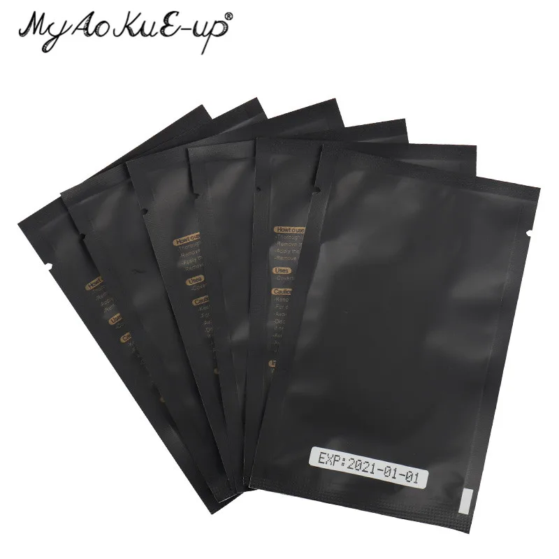 50 paar Augen Aufkleber Patch Unter Auge Pad Schwarz Auge Tipps Aufkleber Wraps Lint-free Eye Gel Patch Für wimpern Verlängerung Werkzeug – Detail 2