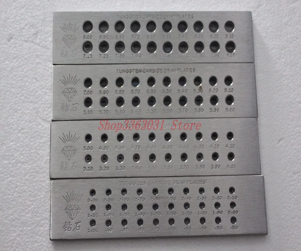 

Jewelers Jewelry Making Tools Hardened Steel Wire Draw Plates For Reducing Wire or Wooden Dowels drawplate