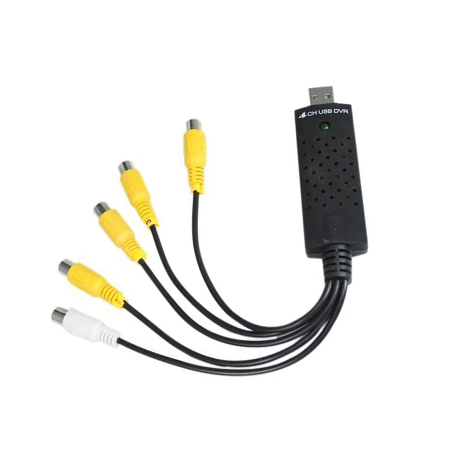 4 Channel USB2.0 USB Video Capture Grabber Kartu untuk VHS untuk DVD Recorder Menangkap Adaptor