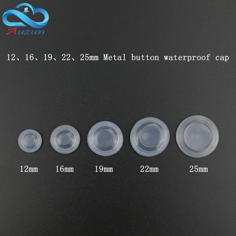 12/16/19/22mm metal button  dustproof and waterproof cover plate rubber seal protective cover  waterproof cap