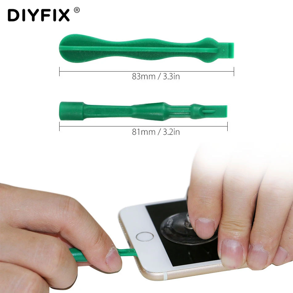 Набор прецизионных отверток DIYFIX для iPhone 6, 6s, 7, 8, 8 Plus, набор инструментов для ремонта, открывающаяся присоска с ЖК-дисплеем, пластиковая мотка