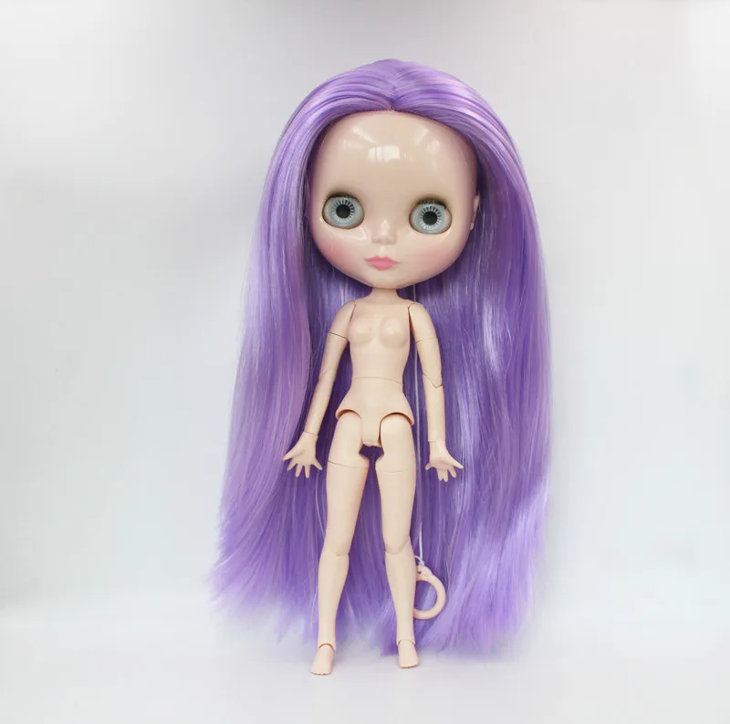 

Free Shipping big discount RBL-743J DIY Nude Blyth doll birthday gift for girl 4color big eye doll with beautiful Hair cute toy