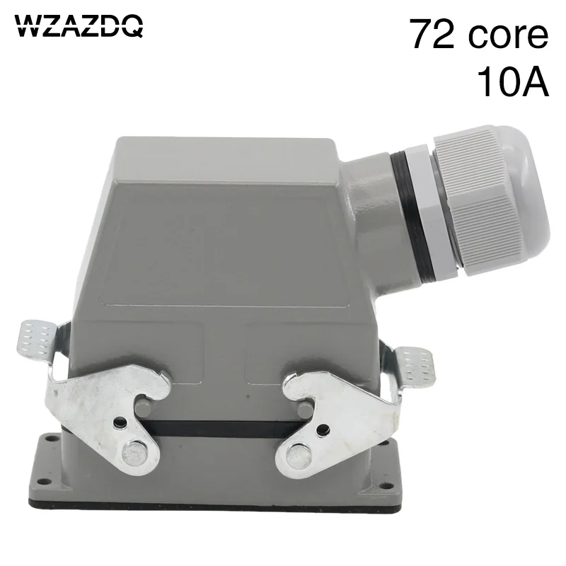 

Heavy duty connector 72-core rectangular cold-pressed hdc-hdd-072 aviation plug socket industrial waterproof plug 10A