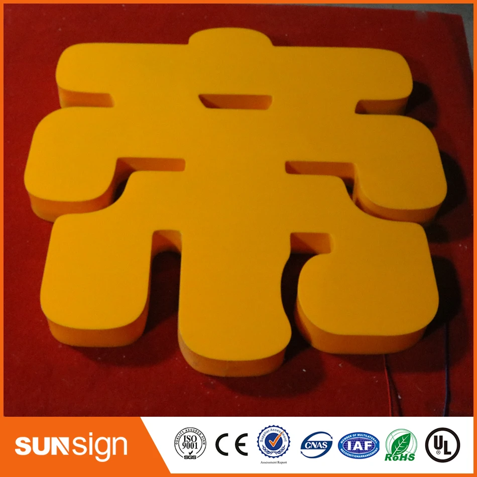 Hot jual 3D Backlit Lampu Akrilik Mini LED Channel Letter Sign