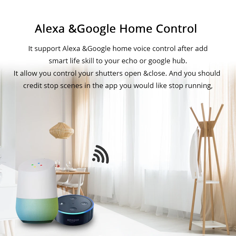 Zemismart Google Home Alexa Echo Curtain Switch Blind Switches For Standard Roller Motor Slide Engine Wifi APP Siri Control