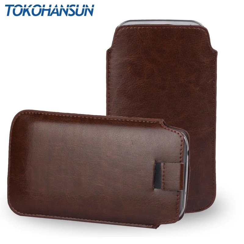 TOKOHANSUN Universal Phone Case For Philips Xenium E570 W3568 E571 S257 PU Leather Pouch Cover Bag Cases