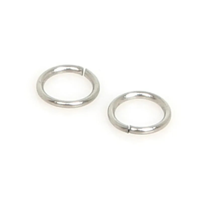 200pcs/lot 4/5/6//7/8/9/10mm Stainless Steel Jump Rings Single Loops Open Jump Rings & Split Rings For Jewelry Finding DIY