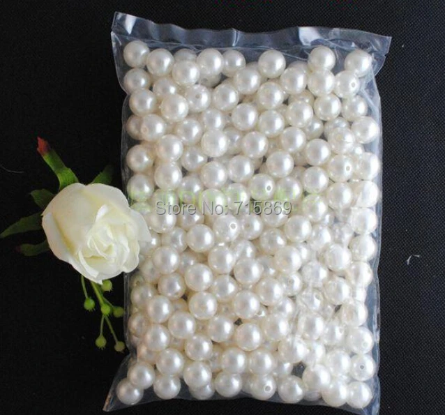 High Quality 350pcs/lots  14mm Cream White Glass Pearls High Quality Glass Pearls Beads