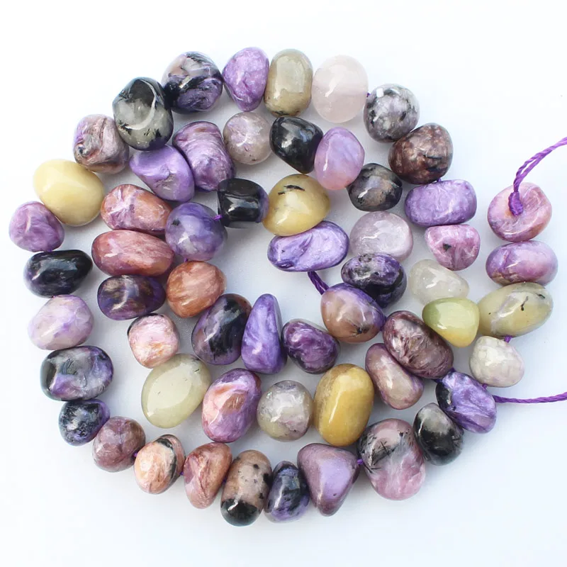 Natural 6-12mm Charoite  Irregular beads 15\