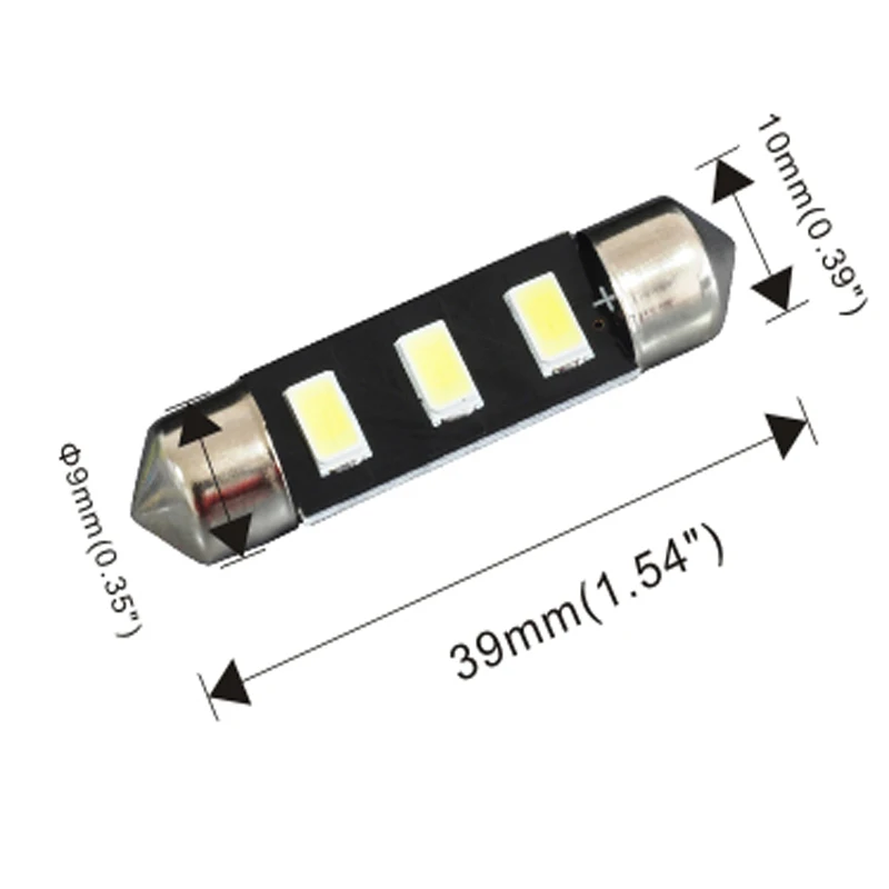 JIACHI 100 x Factory Price C5W C10W 5730 3 SMD Festoon 39mm Led AUTO Interior Reading Dome Light 211 212 Accessories White 120LM