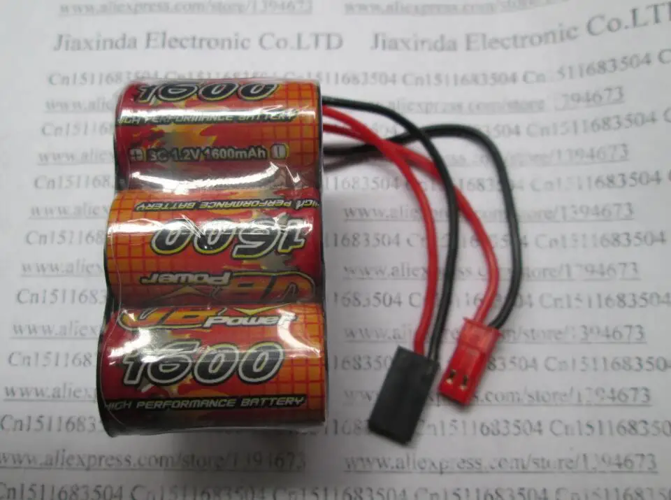 Vb-bateria recarregável ni-mh, 6v, 2, 3a, 1600mah, 2, 3a, 5x1.2v, recarregável, gasolina, receptor trapezoidal