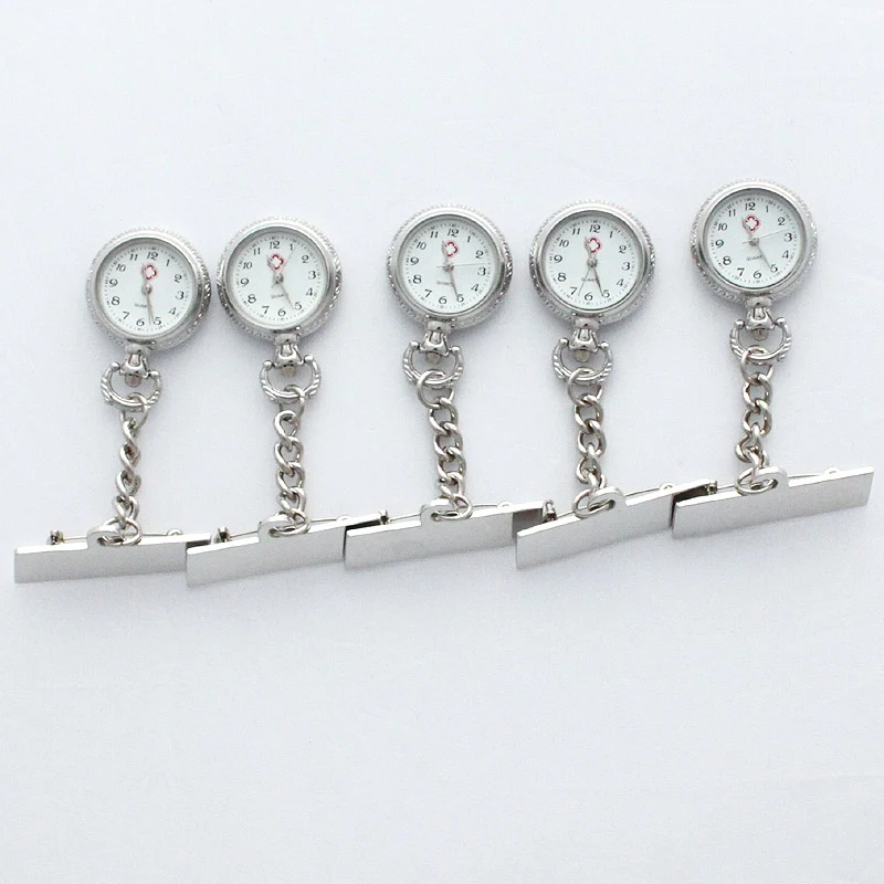 

Wholesale Watches Lot of 10pcs Bulk Stainless Steel Silver Nurse Doctor Brooch Watch Fob Pocket Pin Analog Pendant Watches