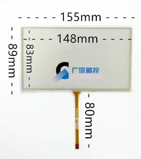 

155*89 new 6.5 Inch 4 wire resistive touch screen car DVD/GPS touchscreen tablet computer screen touch screen