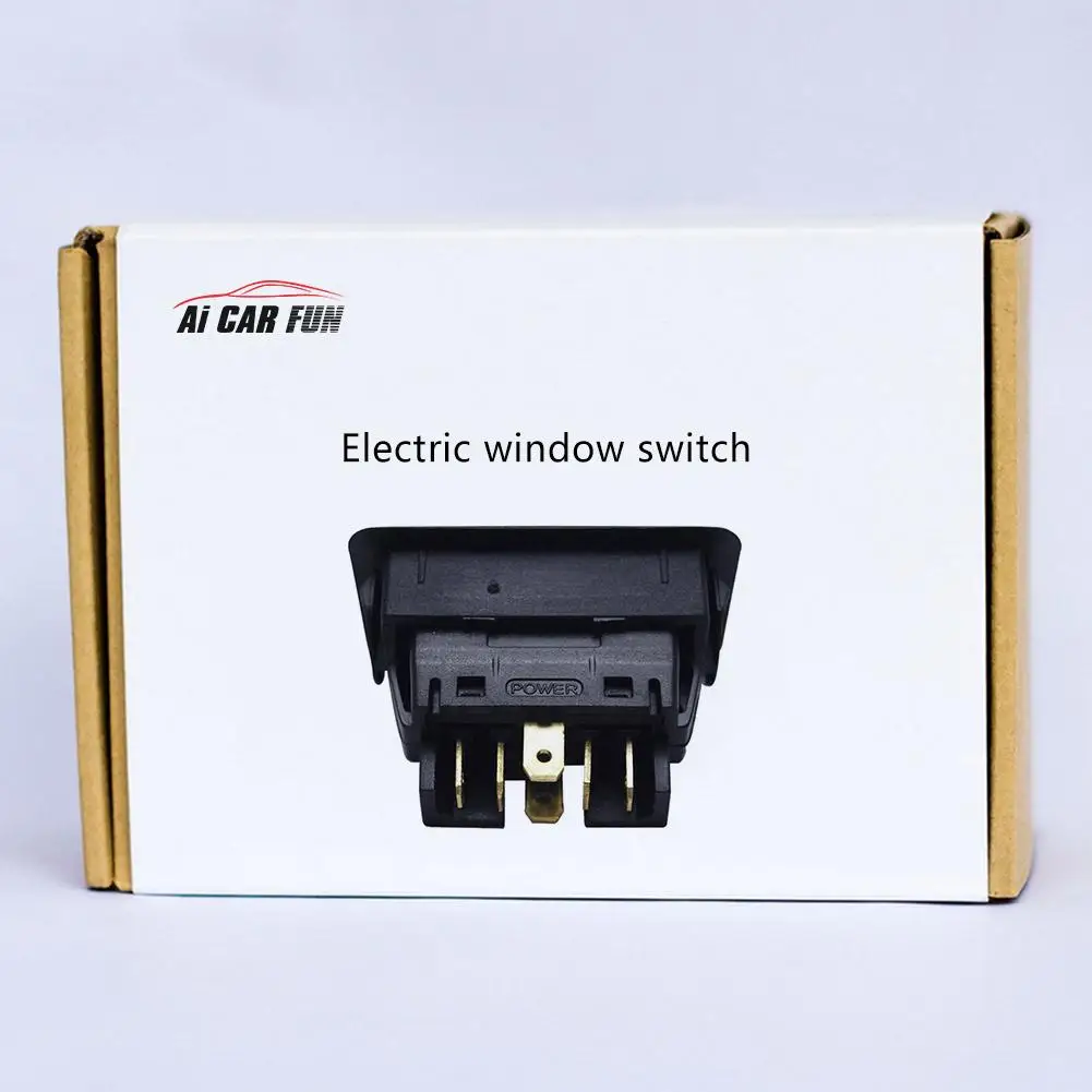 Universal Car Electric Window Switch Button 6 pin 20A 12V 24V with Green Led light Indicator Double Arrow Car Accessories