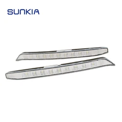 SUNKIA 2Pcs/Set LED Daytime Running Light For KIA K3 DRL With Turning Signal Lights 2012 2013 2014 2015