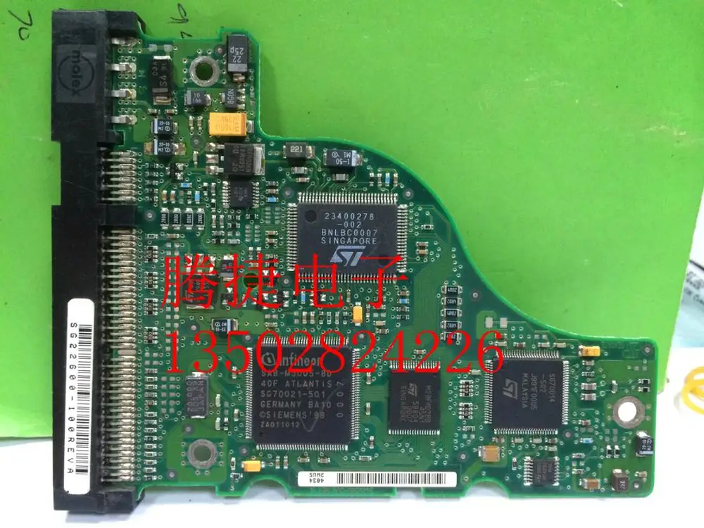 

hard drive parts PCB logic board printed circuit board U5 SG22580-300 for Seagate 3.5 IDE/PATA hdd data recovery repair