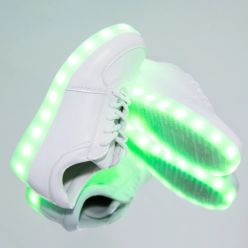 7ipupas Colorful Luminous sneakers Unisex led shoe boy with lighted sole for kids light up shoe girl Glowing Usb charge sneakers