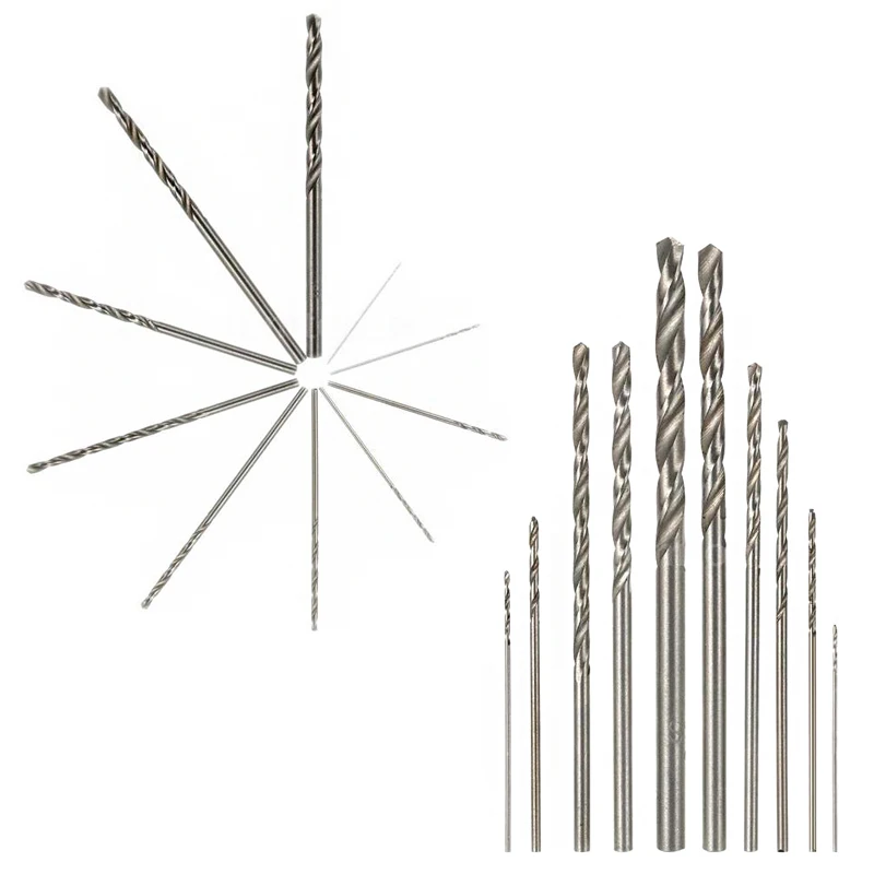 10 قطعة عالية السرعة HSS الأبيض الصلب تويست مثقاب مجموعة ل دريميل الروتاري أدوات