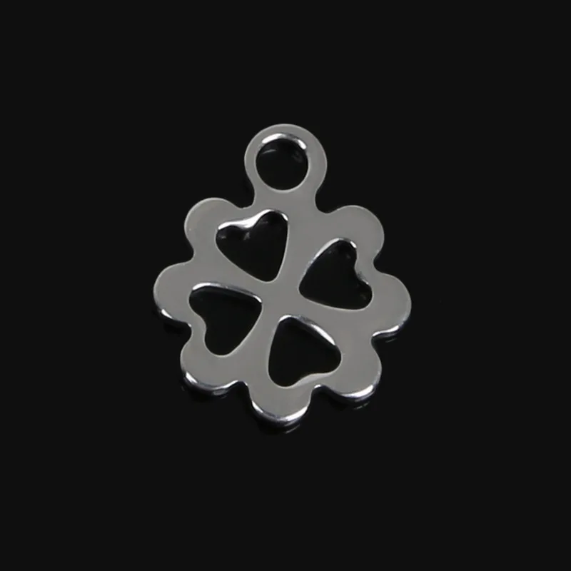 Beadia 50pcs Mix Size Rudder Cross Music note Key Clover... Stainless Steel Charms Pendant Findings For  Fashion Jewelry Making