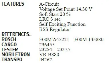 منظم جهد المولد الجديد 13422500 04-107 81116167 1121-073RS IB262 VRG46547 F00M 145262 F00M 145285 F00M 145312 #6